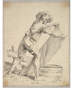 Francois Boucher, Peasant Holding Fish Net