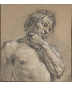 Francois Boucher, Half-Length Study of a Man