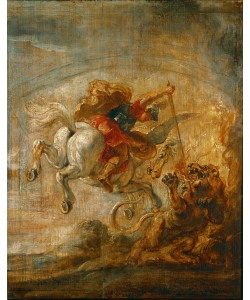 Peter Paul Rubens, Bellerophon, auf dem Pegasus reitend, tötet die Chimära