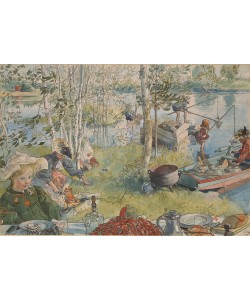 Carl Larsson, Krebsfang