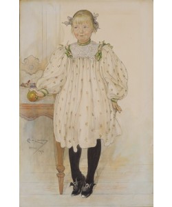 Carl Larsson, Martha Winslow as a Girl