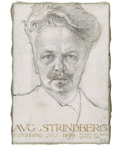 Carl Larsson, August Strindberg