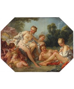 Francois Boucher, Venus beim Bade, umgeben von Nymphen und Amoren