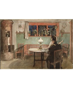 Carl Larsson, Wenn die Kinder zu Bett gegangen sind