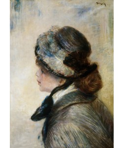 Pierre-Auguste Renoir, Portrait d'une jeune dame au chapeau à plumes