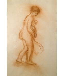 Pierre-Auguste Renoir, Nu débout, tenant un linge