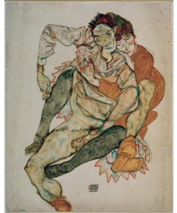 Egon Schiele, Sitzendes Paar