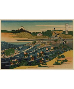 Katsushika Hokusai, Fuji at Kanaya on the Tokaido