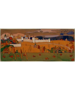 Wassily Kandinsky, Ummauerte Stadt in Herbstlandschaft