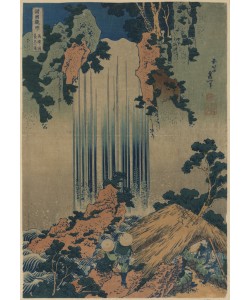 Katsushika Hokusai, Yoro waterfall in Mino