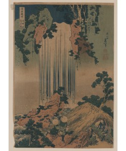 Katsushika Hokusai, Yoro waterfall in Mino Province