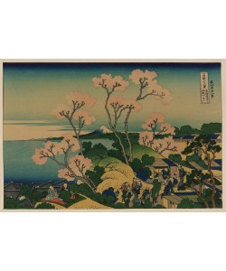 Katsushika Hokusai, Goten-yama hill, Shinagawa on the Tokaido
