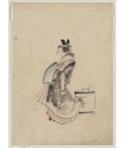 Katsushika Hokusai, A woman, possibly a courtesan
