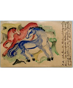 Franz Marc, Rotes und blaues Pferd