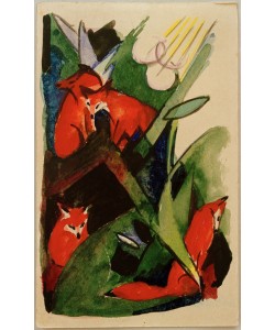 Franz Marc, Vier Füchse