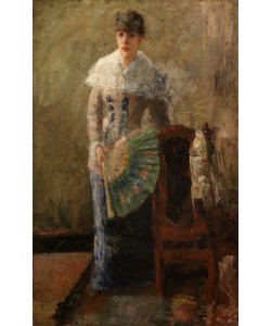 James Ensor,  Die Dame mit dem Fächer