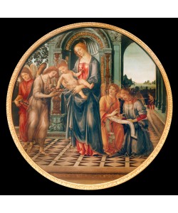 Filippino Lippi, Maria mit Kind, Engeln und Johannes dem Täufer 