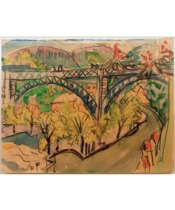 Ernst Ludwig Kirchner, Eisenbahnbrücke / 1916