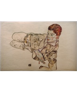 Egon Schiele, Liegender Junge