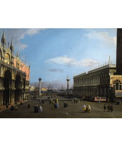 Giovanni Antonio Canaletto, Piazzetta with the Library of San Marco