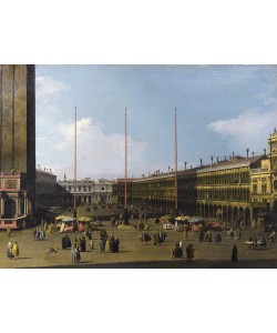 Giovanni Antonio Canaletto, View of Piazza San Marco with the Procuratie