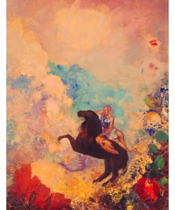 Odilon Redon, Muse auf Pegasus