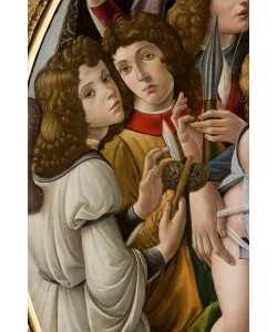 Sandro Botticelli, Maria mit Kind und sechs Engeln