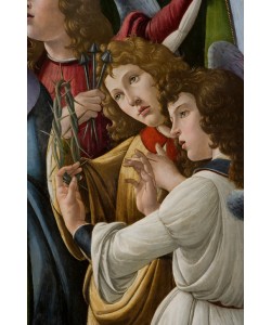 Sandro Botticelli, Maria mit Kind und sechs Engeln