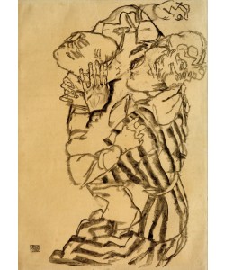 Egon Schiele, Edith Schiele und Neffe