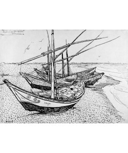 Vincent van Gogh, Segelboote in Saintes-Maries