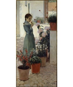 Santiago Rusinol, Blumen. Das Mädchen mit der Nelke