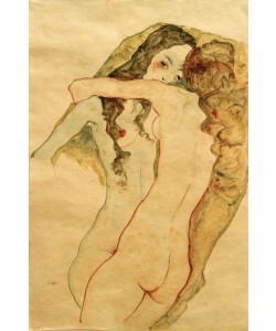Egon Schiele, Zwei sich umarmende Frauen