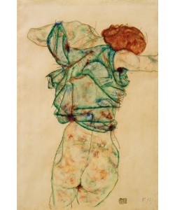 Egon Schiele, Sich entkleidende Frau