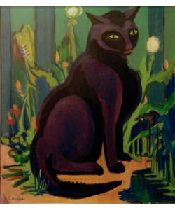 Ernst Ludwig Kirchner, Schwarzer Kater (Kater Bobby)