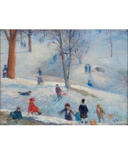 William Glackens, Rodeln, Central Park