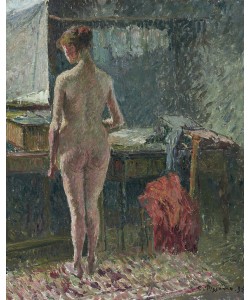 Camille Pissaro, Nude woman in interior, 1895