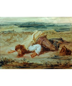 Eugene Delacroix, Pâtre romain (Brigand blessé se trainant près d’un ruisseau