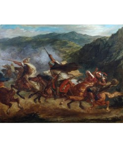 Eugene Delacroix, Arabes en course