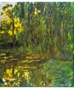 Claude Monet, Vue du bassin aux nymphéas avec saule