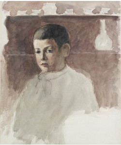 Camille Pissaro, Half-length portrait of Lucien Pissarro
