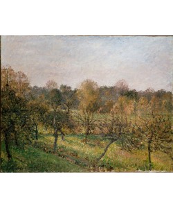 Camille Pissaro, Sunset at Eragny-sur-Epte, Autumn, 1902