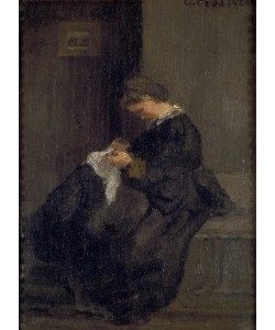 Camille Pissarro, Mme Pissarro beim Nähen