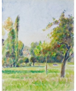 Camille Pissaro, Study of the orchard of the artist's house at Eragny-sur-Epte, c1890