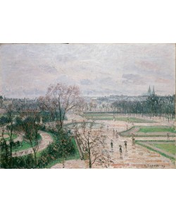 Camille Pissaro, The Tuileries Gardens, Rainy Weather, 1899
