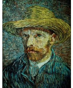 Vincent van Gogh, Selbstbildnis mit Strohhut
