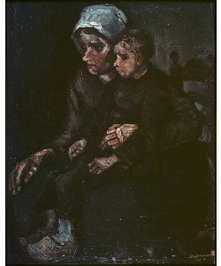 Vincent van Gogh, Mutter mit Kind auf den Knien