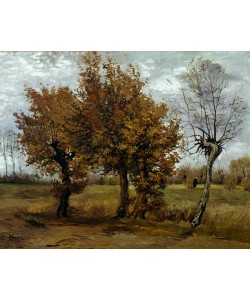 Vincent van Gogh, Herbstlandschaft mit drei Bäumen