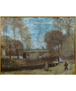 Vincent van Gogh, Der Garten des Pfarrhauses in Nuenen mit Figuren