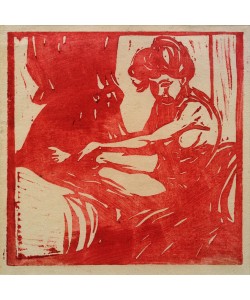 Ernst Ludwig Kirchner, Sitzender Mädchenakt