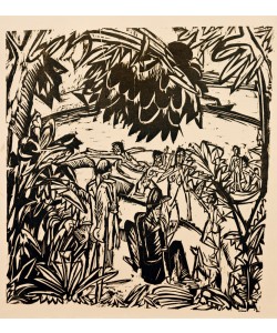 Ernst Ludwig Kirchner, Badeszene unter Baumzweigen
